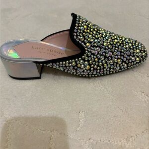 Kate spade rhinestone slides.  Size 5 1/2.  Never worn.  Brand new.